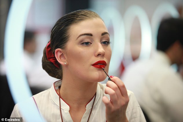 Flight attendants are required to attend a beauty school to learn about the airline's makeup and hair guidelines